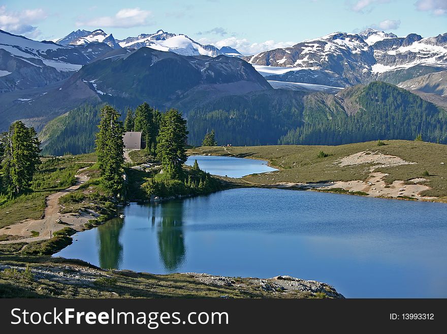 Summer hiking Elfin lake view. Summer hiking Elfin lake view.