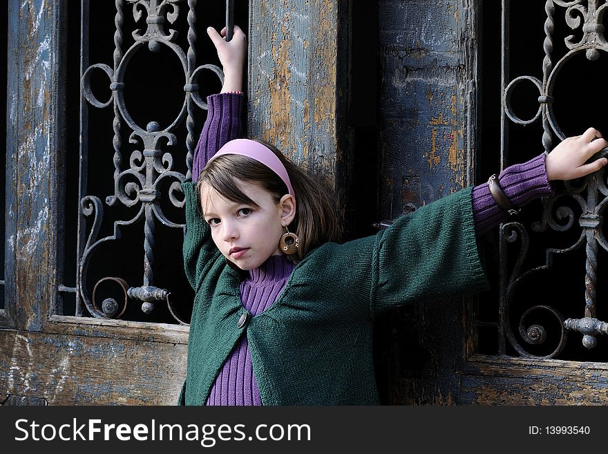 Caucasian young model posing