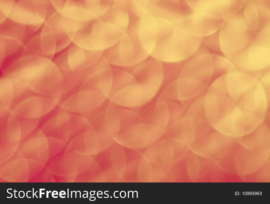 Defocused light dots bokeh background colored