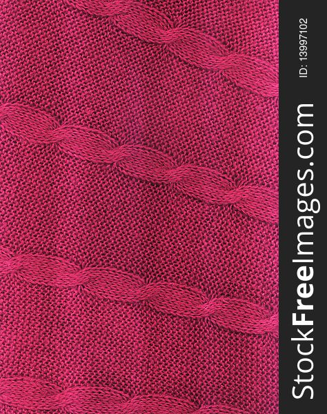 Pink woolen cloth