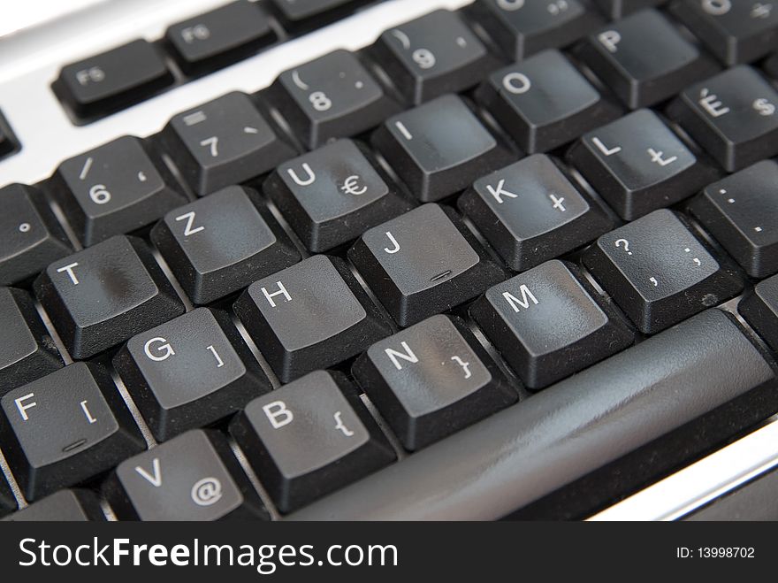 Keyboard isolated on white background