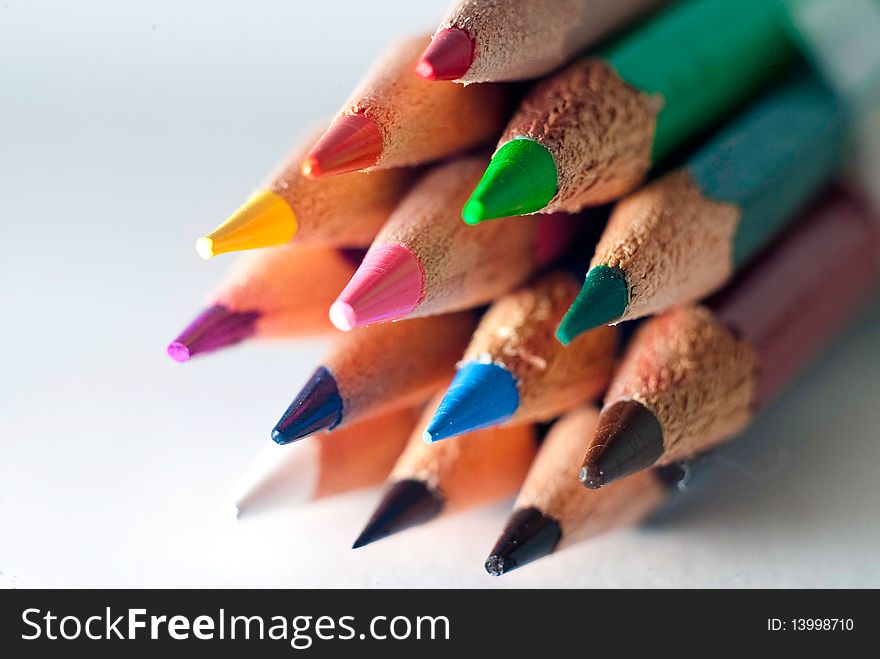 Color Pencils Close Up