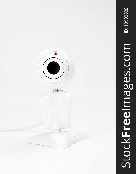 Good little web camera. Isolated on white