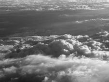 Over The Clouds B&W Stock Photography Over The Clouds B&W Stock Photography