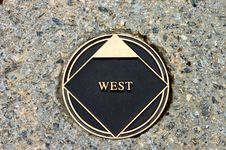 West Marker Royalty Free Stock Images West Marker Royalty Free Stock Images