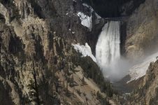 Waterfall In Yellowstone Stock Images Waterfall In Yellowstone Stock Images