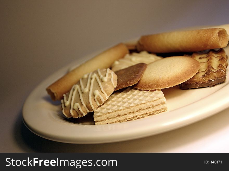 A plateful of cookies