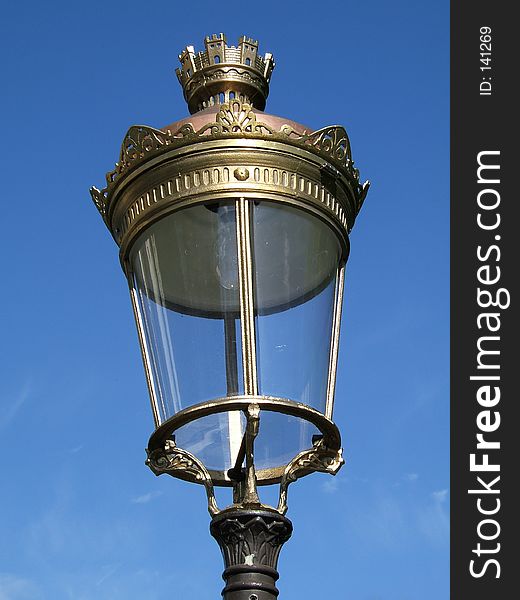 Retro street lamp in Paris (France). Retro street lamp in Paris (France)