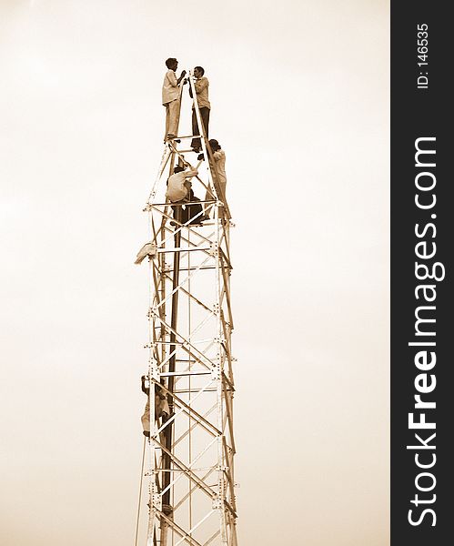 Setting up electricity tower in Gurgaon/Delhi-India