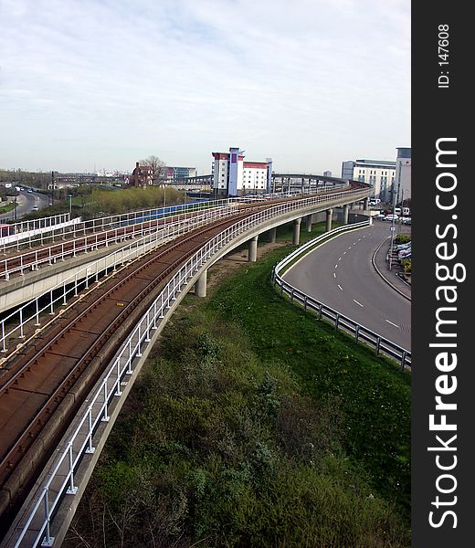 This is a pylon by the excel centre London's docklands. This is a pylon by the excel centre London's docklands.