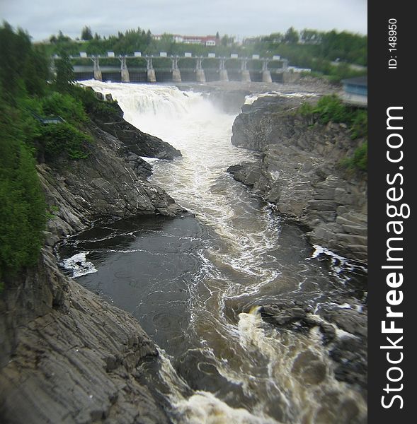 Waterfalls at Grand Falls New Brunswick. Waterfalls at Grand Falls New Brunswick