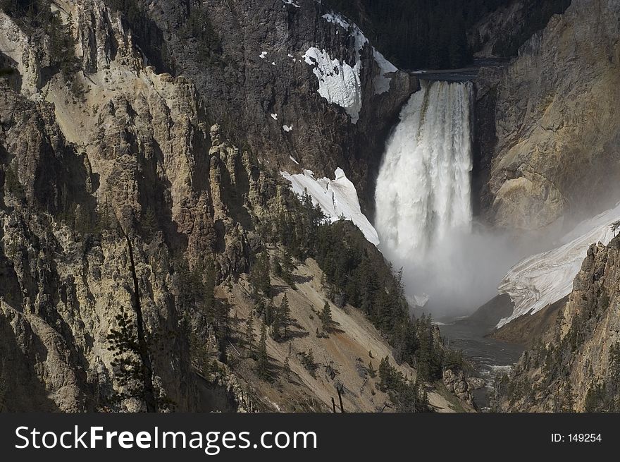 Waterfall in Yellowstone National Park