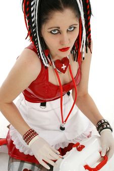 Goth Nurse Royalty Free Stock Images Goth Nurse Royalty Free Stock Images