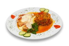 Grilled Stuffed Chicken Fillet Royalty Free Stock Images Grilled Stuffed Chicken Fillet Royalty Free Stock Images