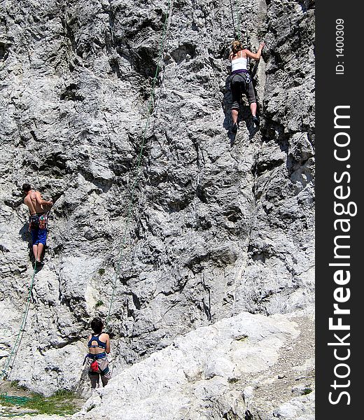 Rock-climbers,rockies,men,folks