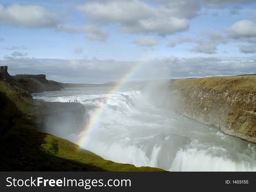 Picture of Gulfoss waterfall in Iceland. Picture of Gulfoss waterfall in Iceland.
