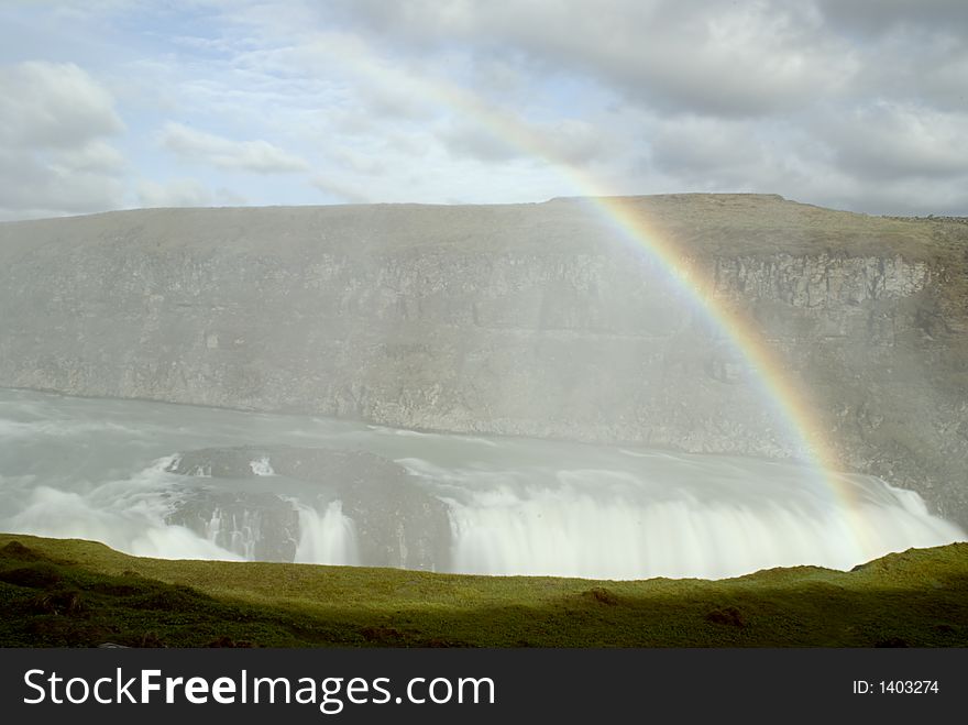 Picture of Gulfoss waterfall in Iceland. Picture of Gulfoss waterfall in Iceland.