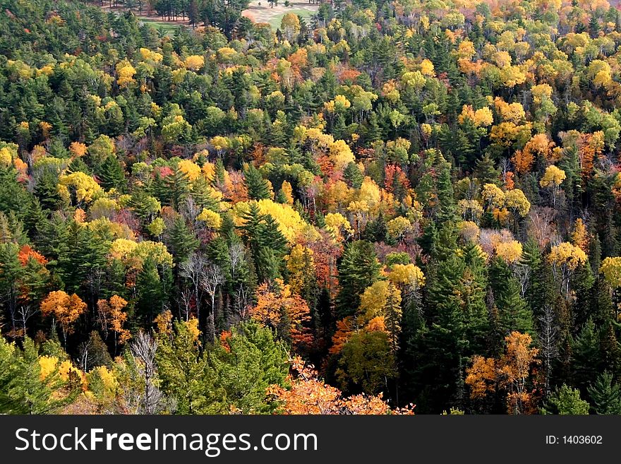 Mountains at copper harbor michigan during Autumn time. Mountains at copper harbor michigan during Autumn time