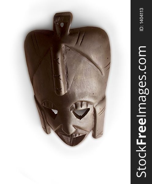A wood african tribal mask