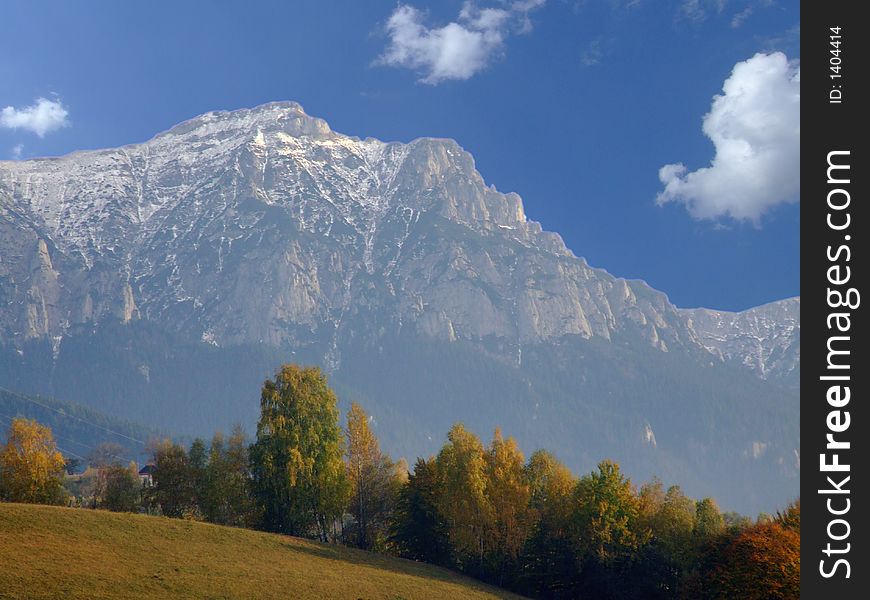 Mountain landscape in autumn