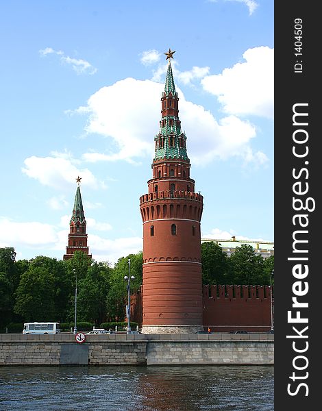 Tower Of The Kremlin. Moscow.