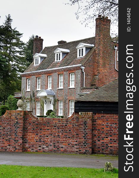 Imposing Manor House in Rural England