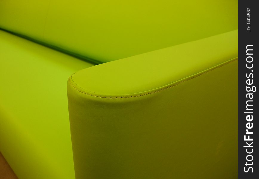 Green seat detail to design atmosphere. Green seat detail to design atmosphere