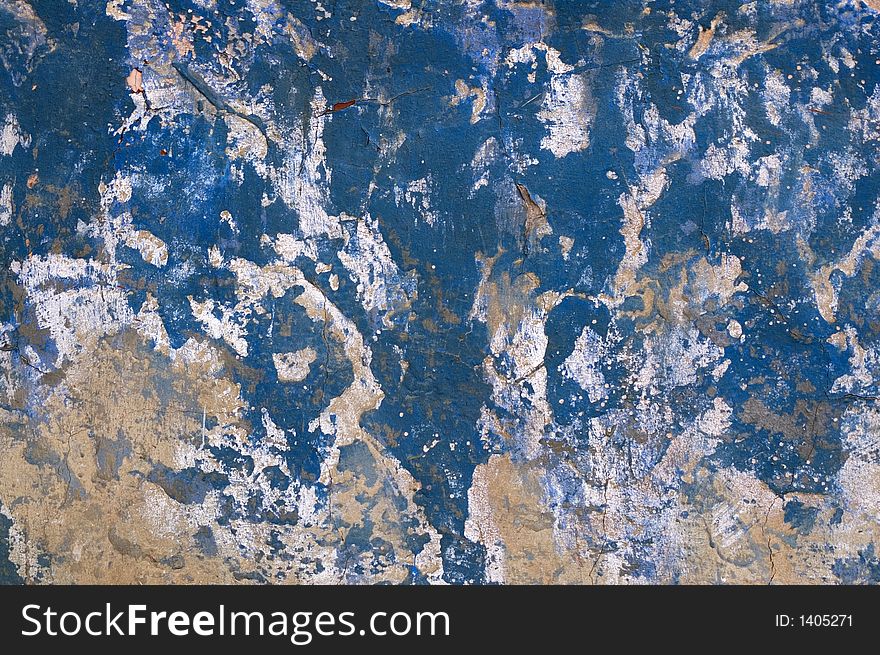 Blue Textured Wall