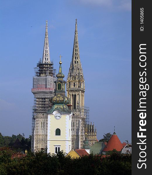 Cathedral in capital of Croatia, Zagreb