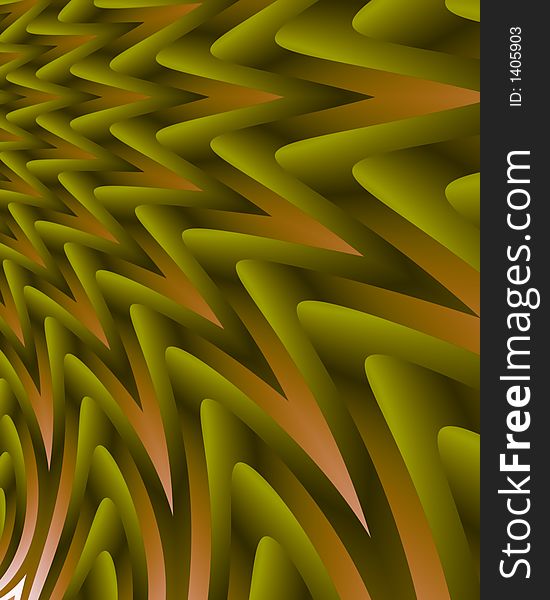 Abstract fractal image resembling interlocking points