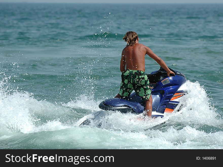 Man And Jet-ski