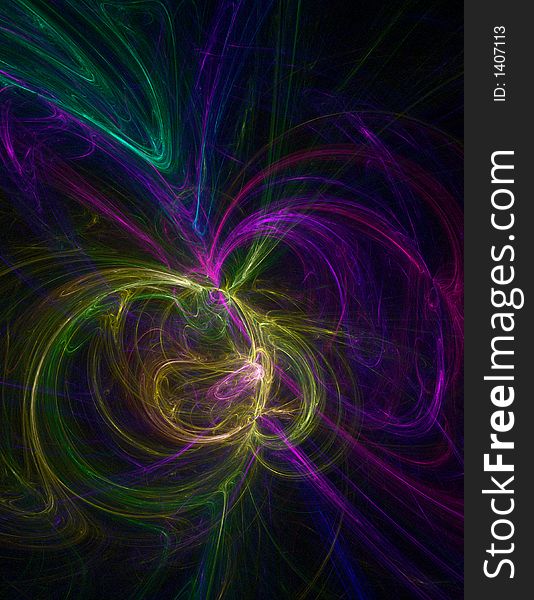 Multi colored abstract rendered background. Multi colored abstract rendered background