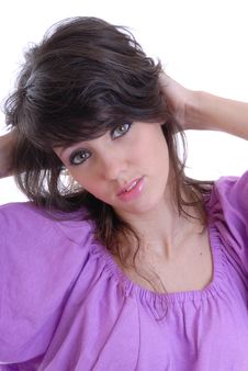 Sexy Young Brunette Portrait Stock Photo Sexy Young Brunette Portrait Stock Photo
