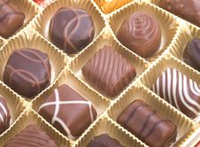 Chocolate Pralines Royalty Free Stock Photo