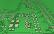PCB, The Printed-circuit-board (3D). Royalty Free Stock Photography PCB, The Printed-circuit-board (3D). Royalty Free Stock Photography