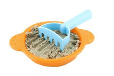 Sieve With Sand And Rake Stock Image