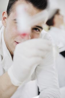 Young Scientist In Lab Royalty Free Stock Image Young Scientist In Lab Royalty Free Stock Image