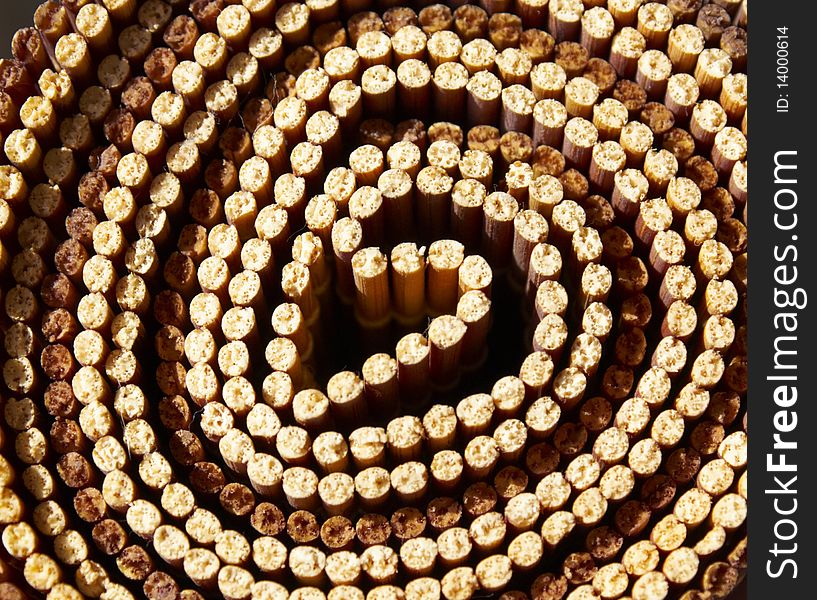 Bamboo and brown texture circle. Bamboo and brown texture circle