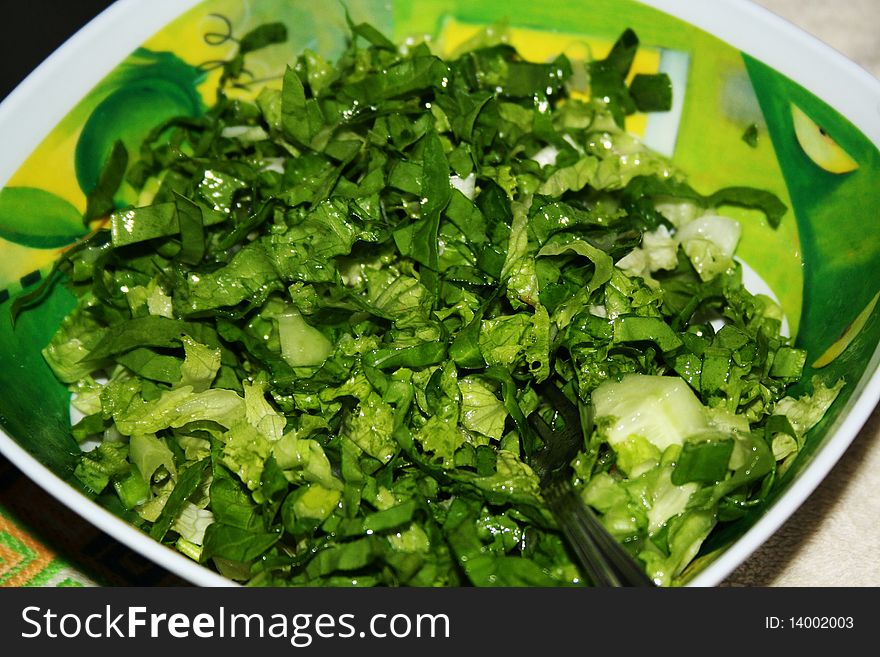 How delicious this green salad tastes!. How delicious this green salad tastes!