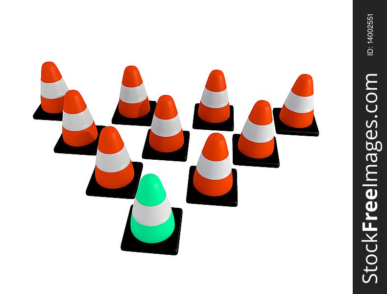 Traffic Cone Triangle