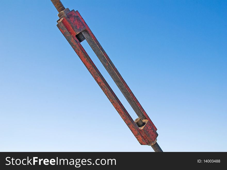 Coupler on a blue background