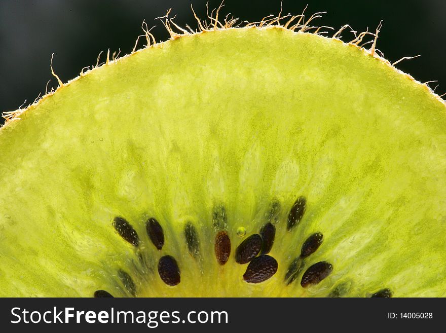 Kiwi Fruit, Chinese gooseberry, close up. Kiwi Fruit, Chinese gooseberry, close up