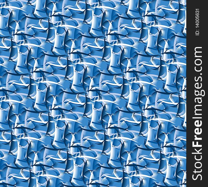 Seamless blue abstract swirl pattern. Seamless blue abstract swirl pattern