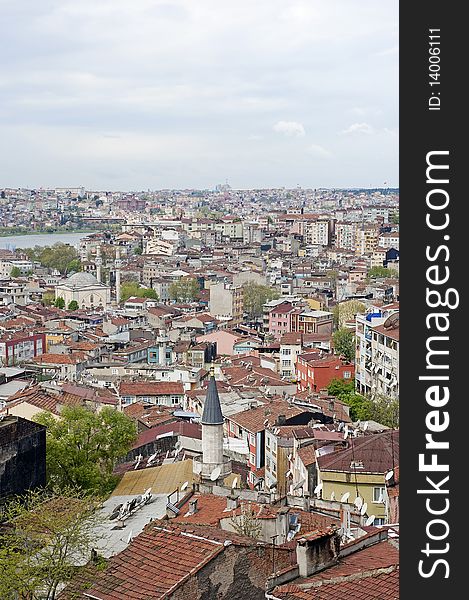 Cityscape View Over A Residential Area