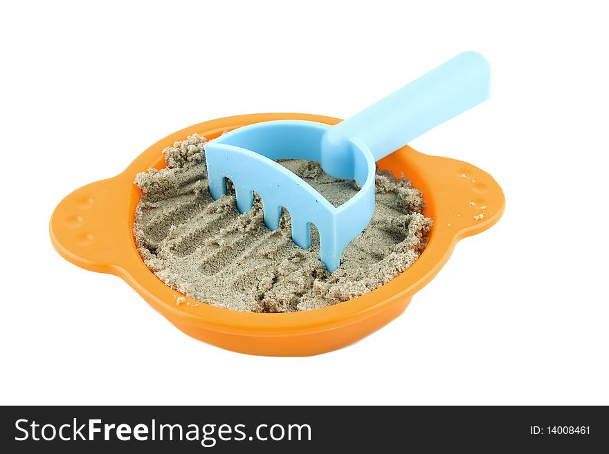 Sieve With Sand And Rake