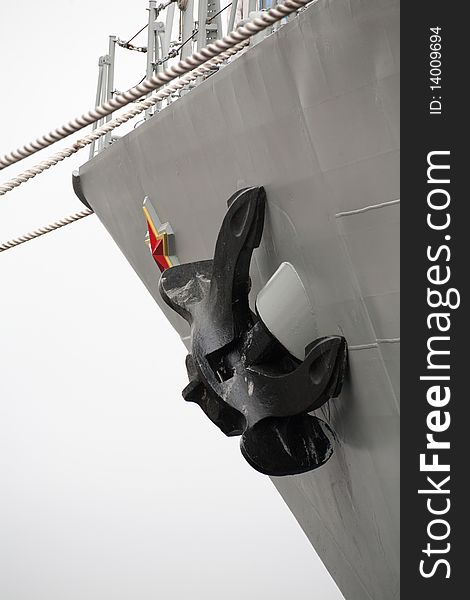 Anchor of russian military ship