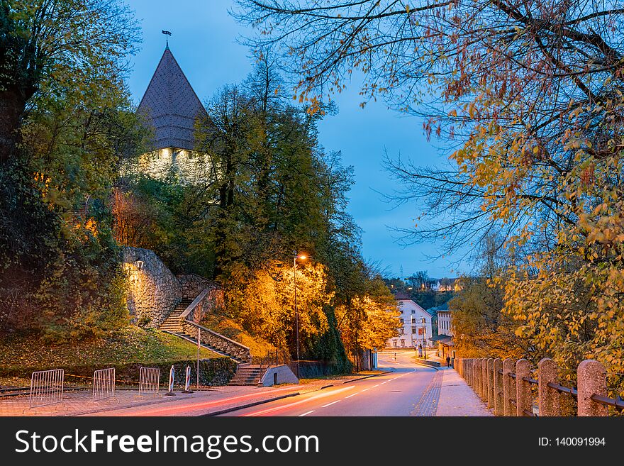 Beautiful cityscape around Kronj old town at Slovenia