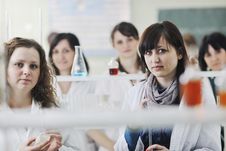People Group In Lab Stock Images People Group In Lab Stock Images