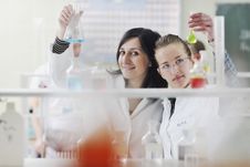 People Group In Lab Royalty Free Stock Photo