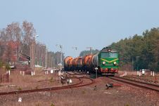 Freight Diesel Train Stock Photography